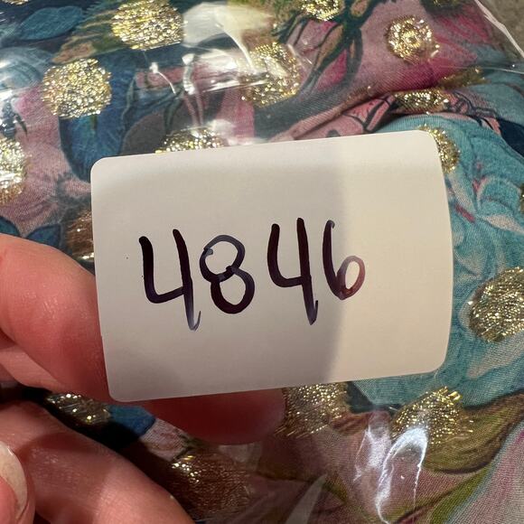 DRESS THE POPULATION Women's Romera Dress Size L in Capri Multi - Picture 13 of 13